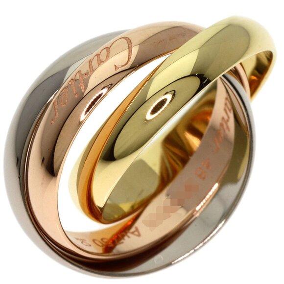 CARTIER 18k Yellow Gold Trinity Ring #48 - Picture 2 of 6